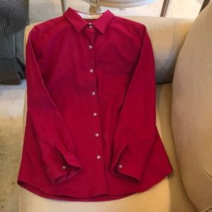 Pendleton Cranberry red wool long sleeve top